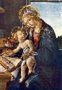 BOTTICELLI, Sandro Madonna with the Child (Madonna with the Book)  vg oil